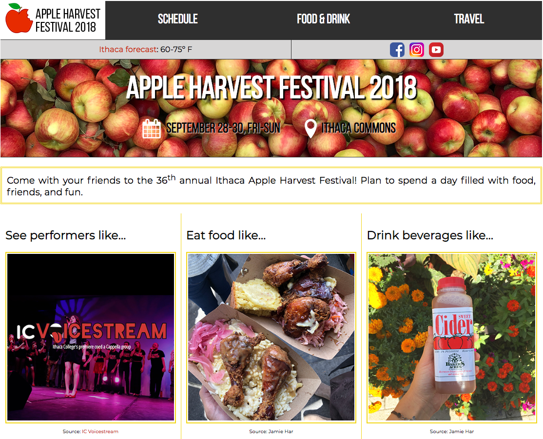 Apple Fest remade site